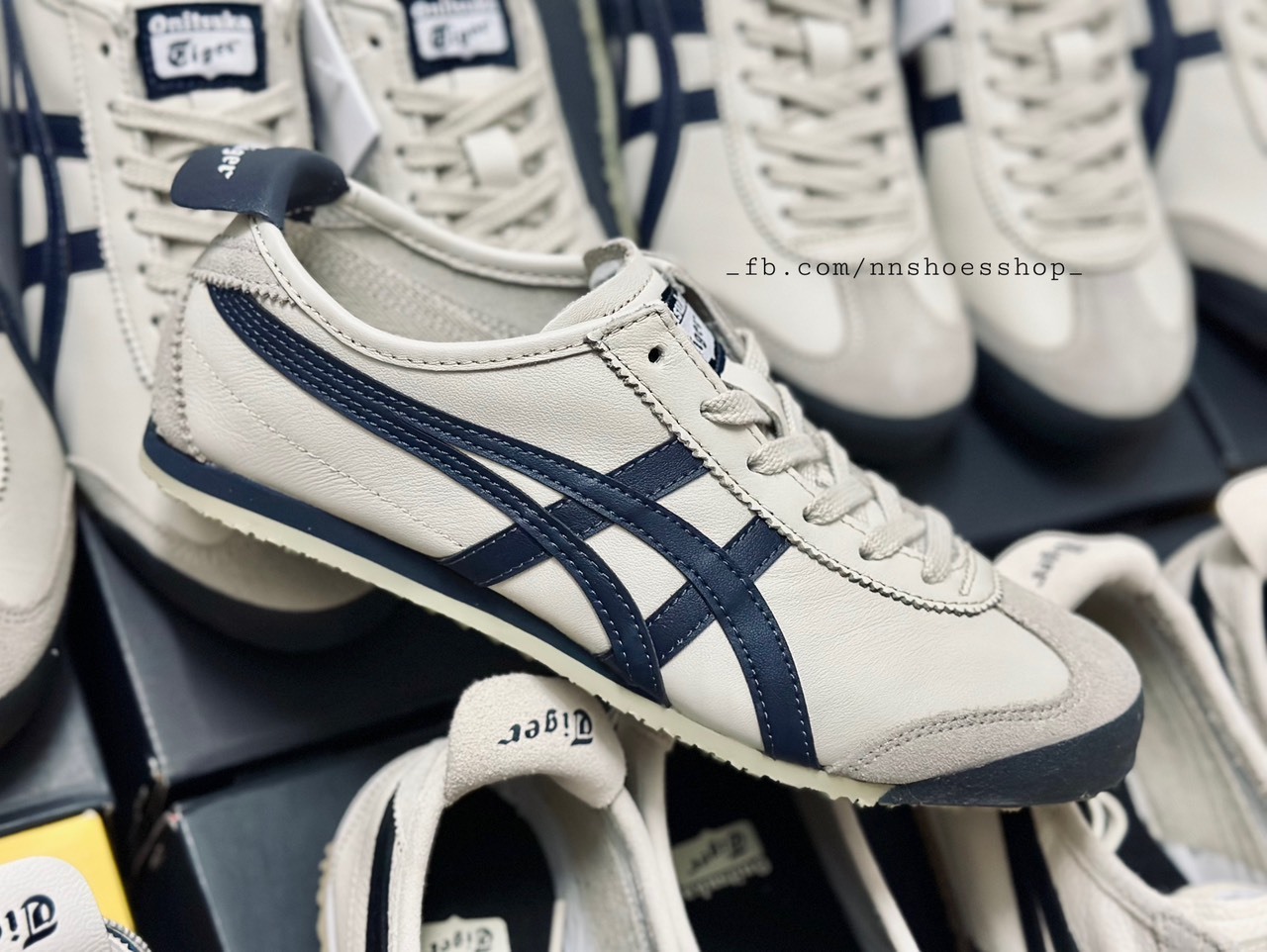 ONITSUKA MEXICO 66 BIRCH INDIAN INK LATTE