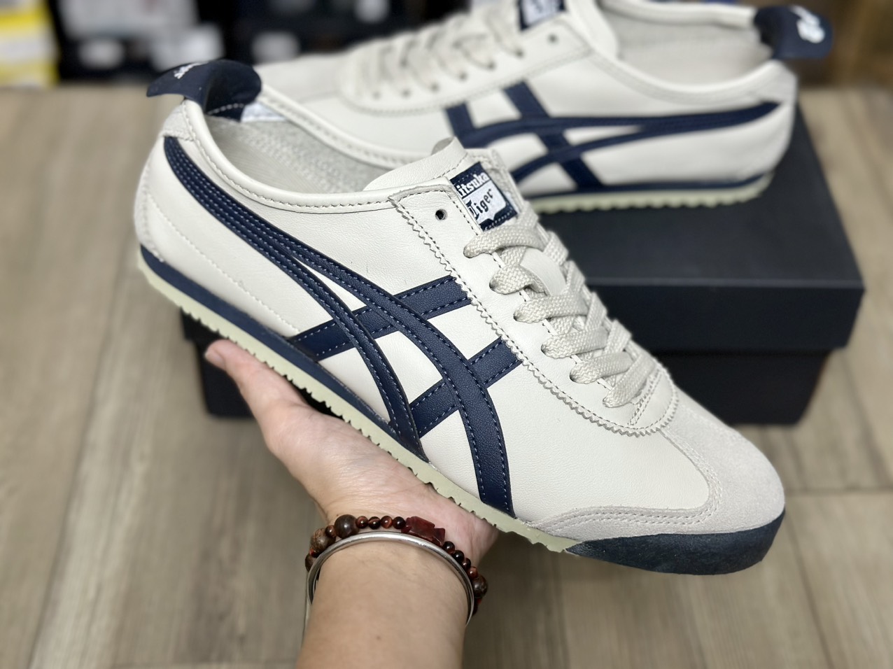 ONITSUKA MEXICO 66 BIRCH INDIAN INK LATTE