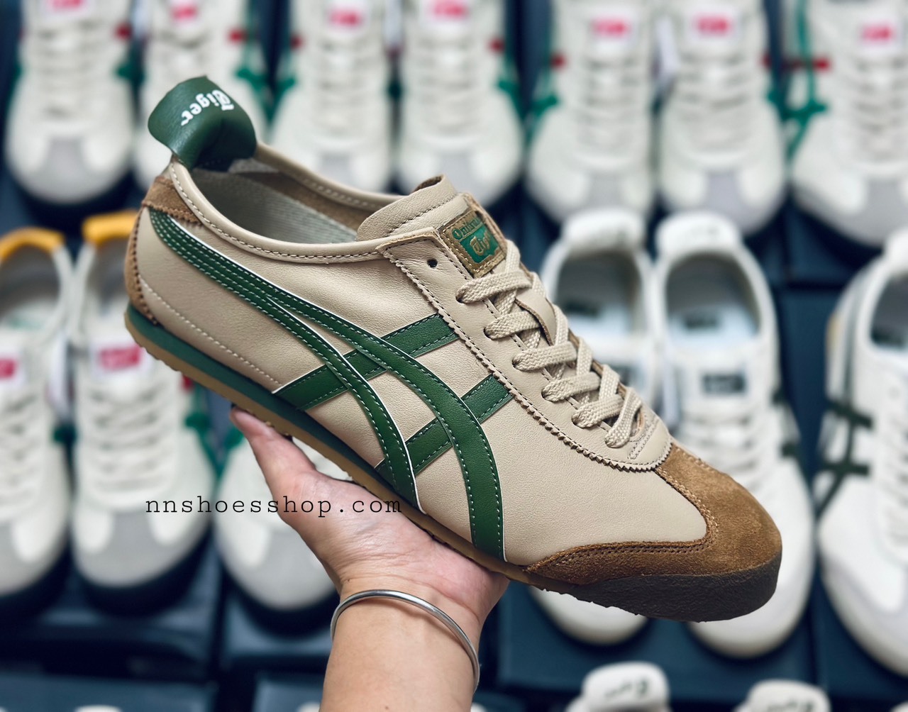 ONITSUKA MEXICO 66 BEIGE GRASS GREEN