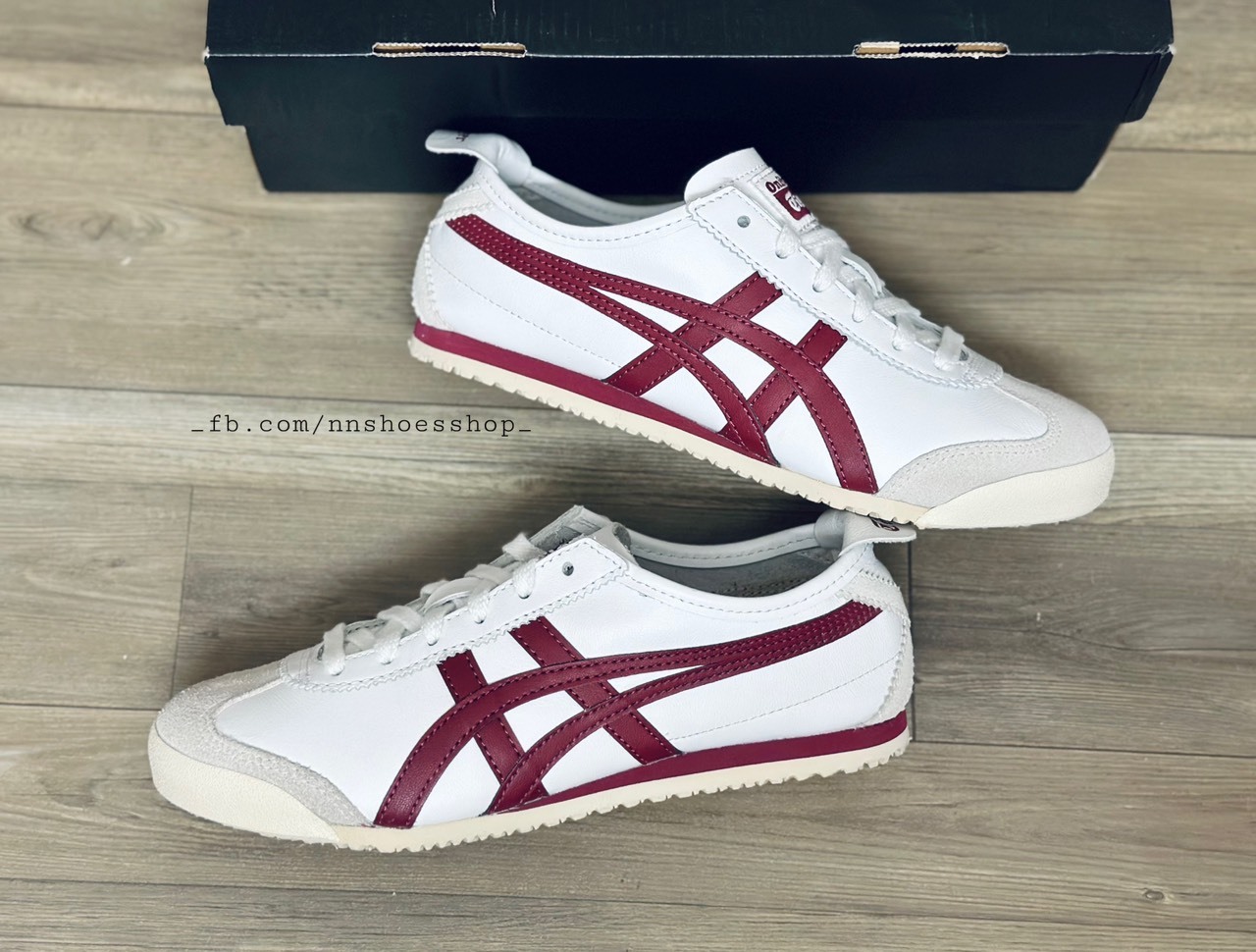 ONITSUKA MEXICO 66 WHITE BURGUNDY