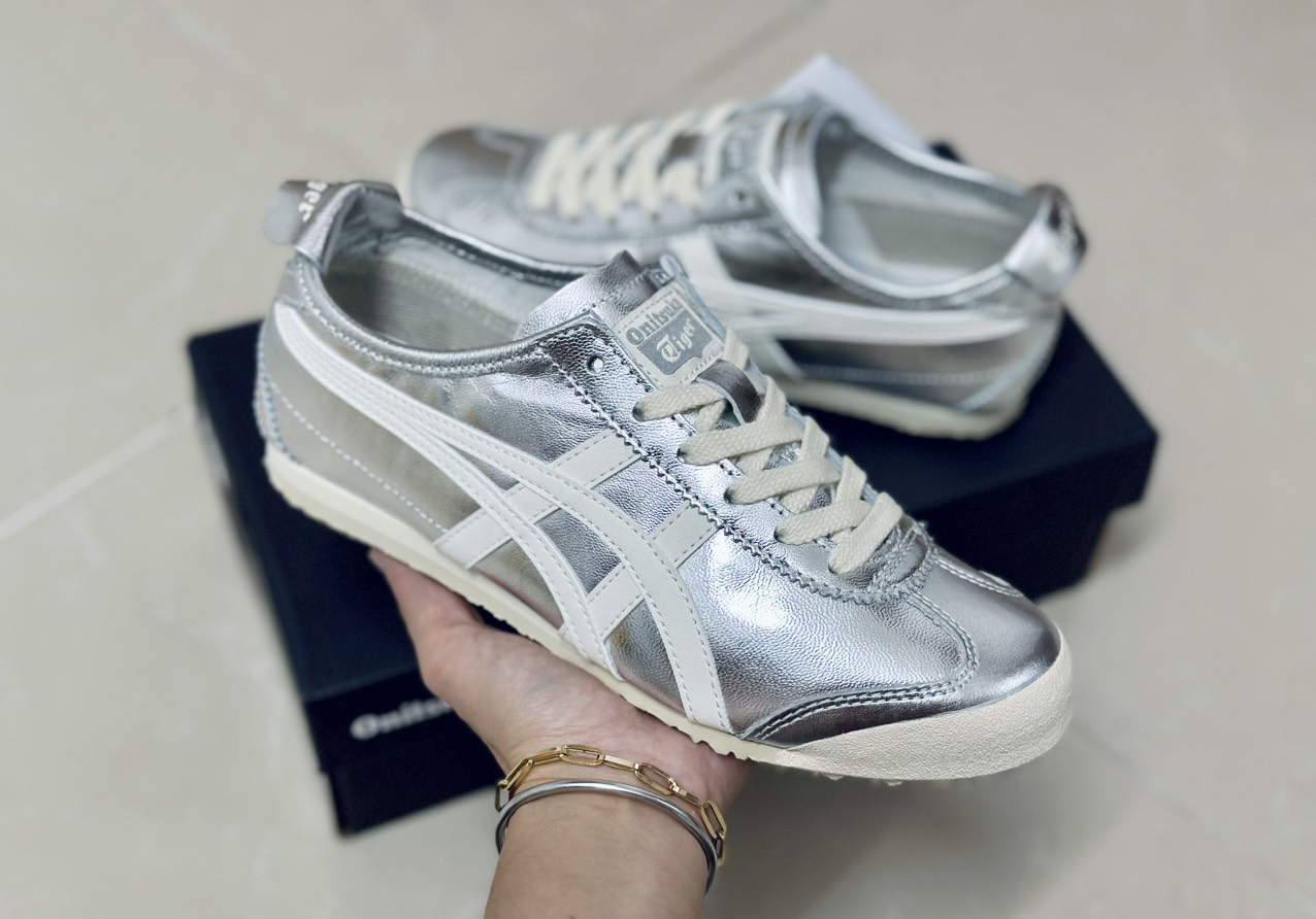 ONITSUKA MEXICO 66 SILVER OFF WHITE