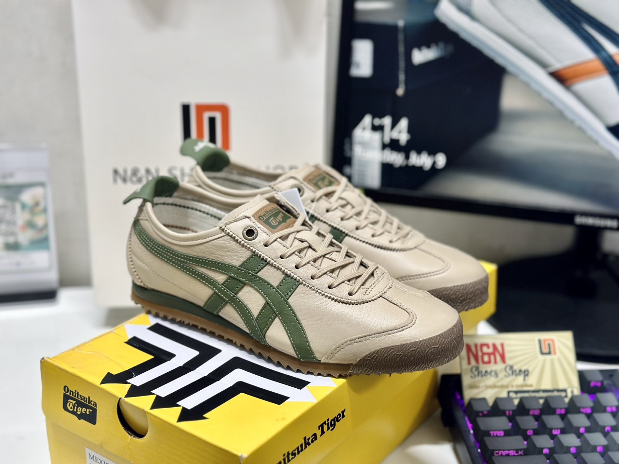 ONITSUKA MEXICO 66 SD BEIGE GREEN ONITSUKA MEXICO 66 SD BEIGE GREEN
