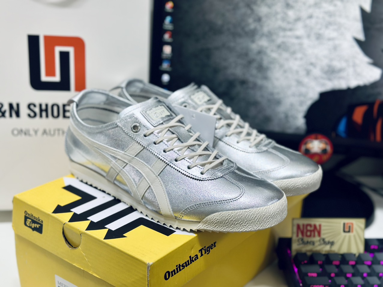 ONITSUKA MEXICO 66 SD SILVER OFF WHITE