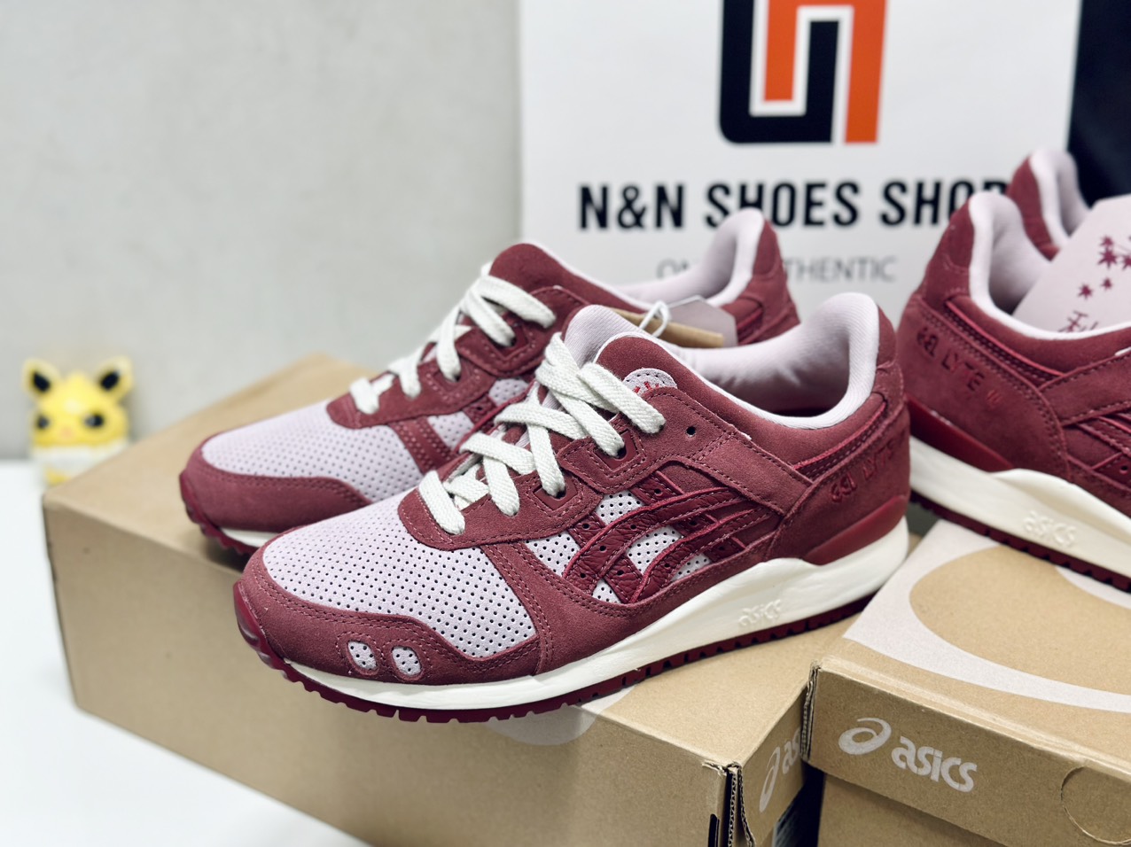 ASICS GEL LYTE III OG WATERSHED ROSE BEET RED