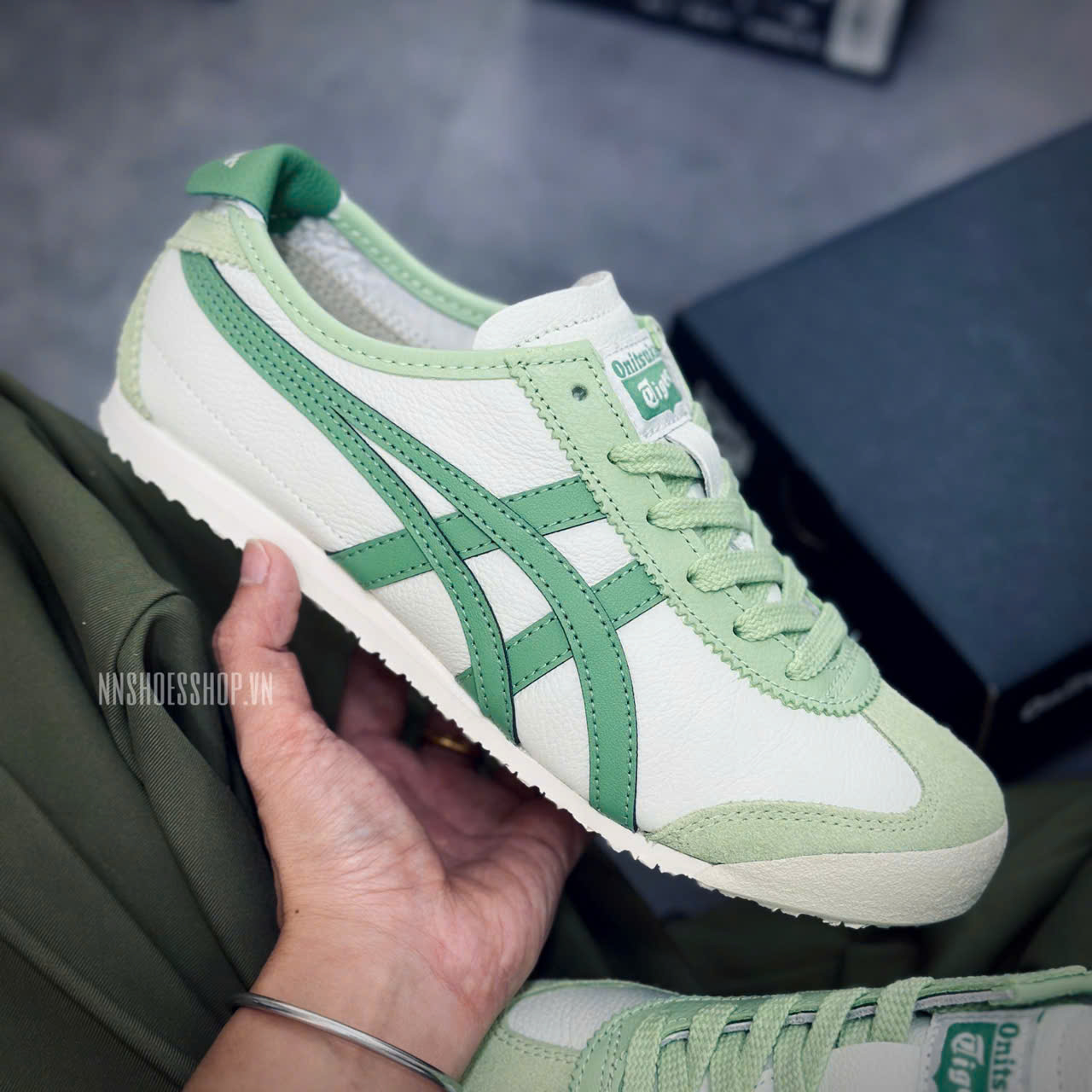 ONITSUKA MEXICO 66 AIRY GREEN VERDIGRES GREEN