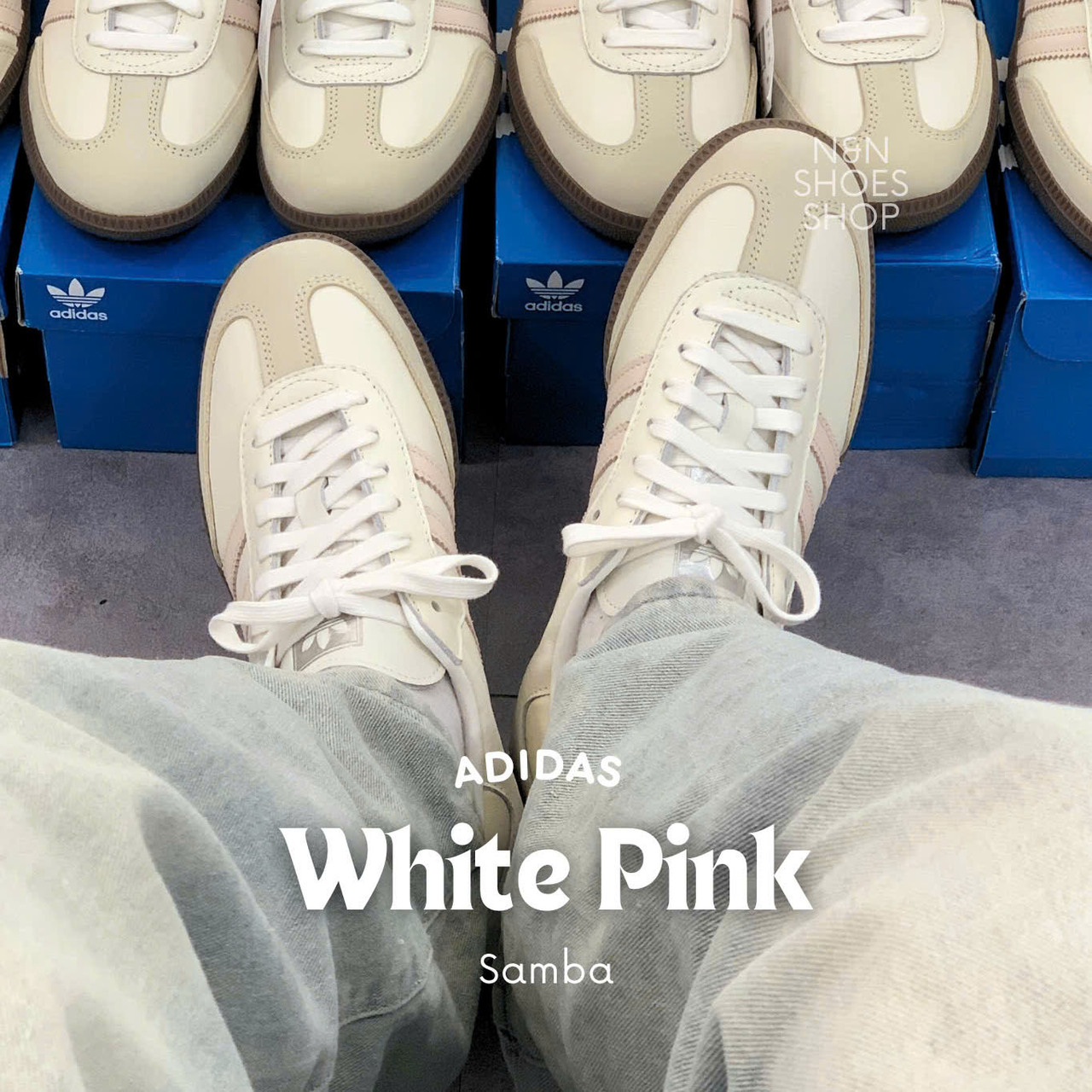 SAMBA OG PINK CLOUD WHITE