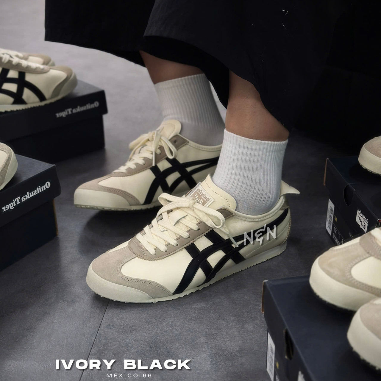 ONITSUKA MEXICO 66 IVORY BLACK 