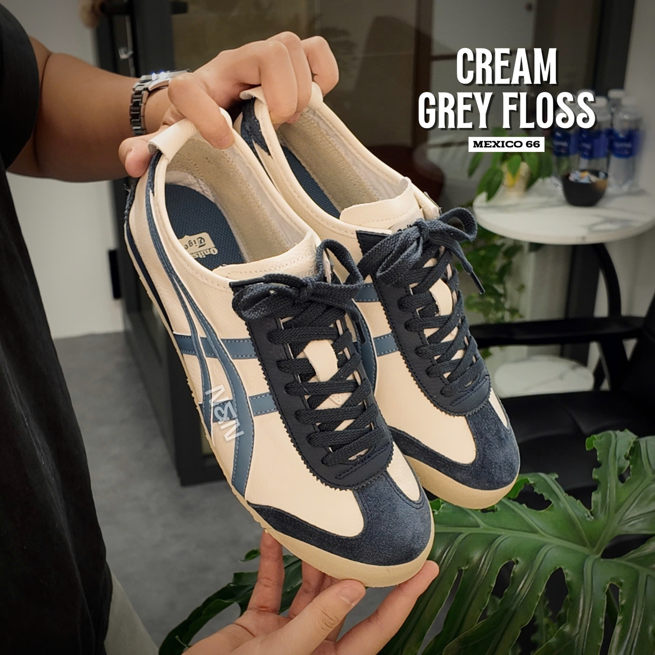 ONITSUKA MEXICO 66 CREAM GREY FLOSS